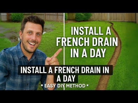 How to Install an EZ-Drain French Drain in ONE DAY!
