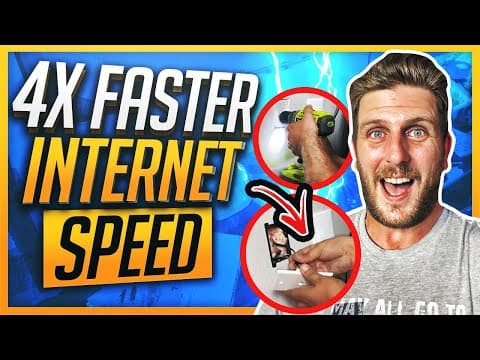 How to Wire YOUR Home Network ( 4x Faster Internet with Ethernet vs WiFi)